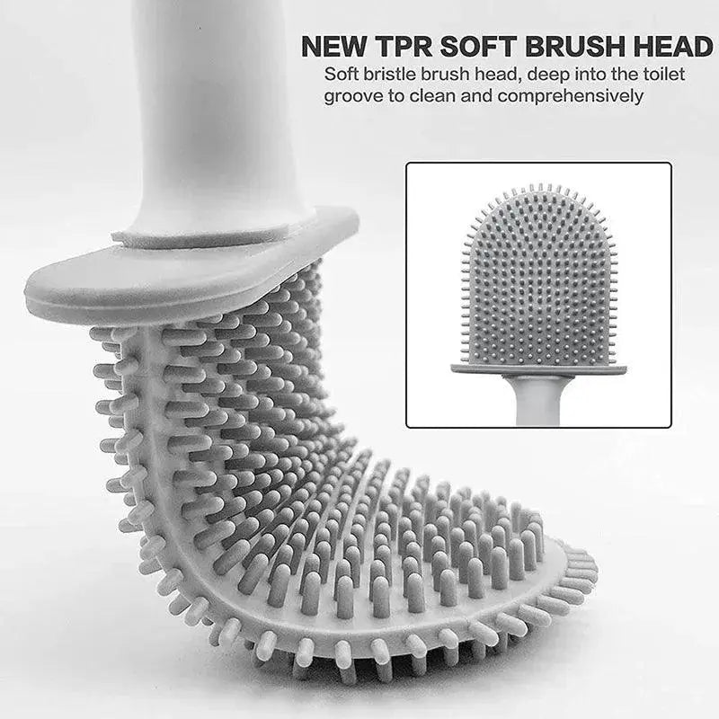 Silicone Toilet Brush Cleaner Efficient Bathroom Tool