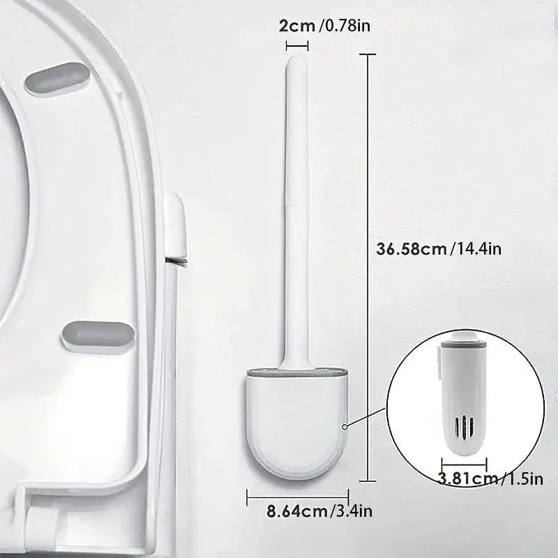 Silicone Toilet Brush Cleaner Efficient Bathroom Tool