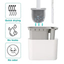 Silicone Toilet Brush Set: Easy WC Cleaning with Holder