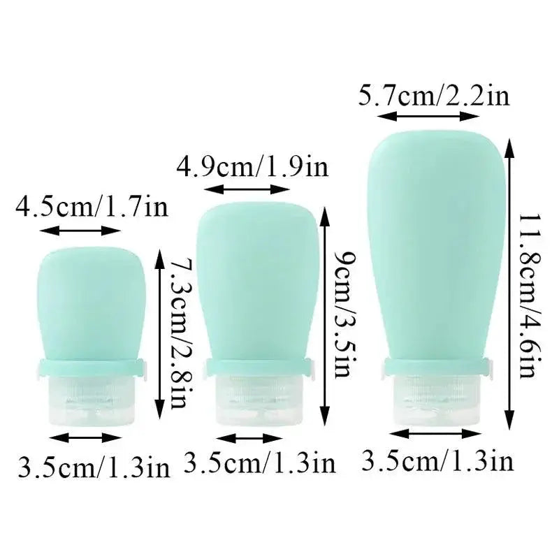 Silicone Travel Bottle Kit Ultimate Leakproof Toiletry Set