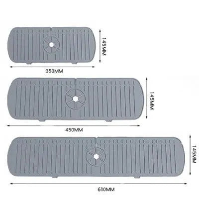 Silicone Water Ripples Sink Splash Pad Kitchen Bathroom