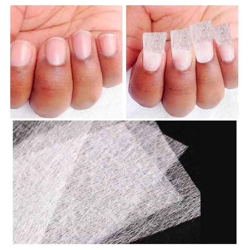 Silk Fiberglass Nail Extension Kit Professional Forms Set