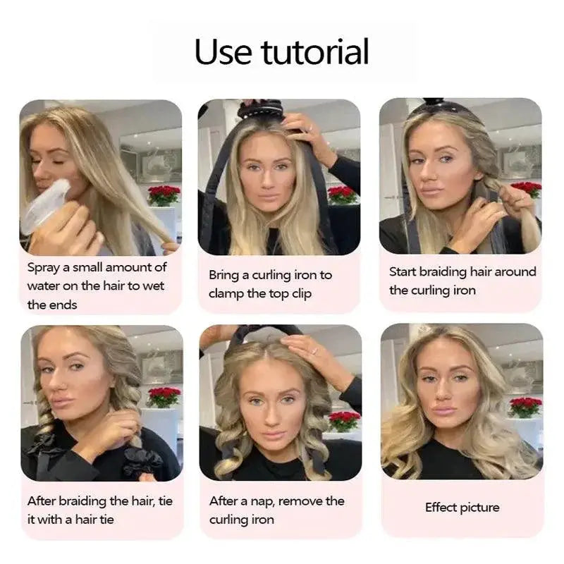Silk Hairwear Curling Headband for Effortless Heatless Curls