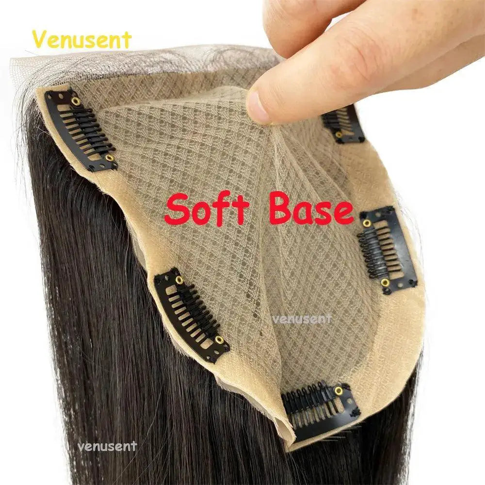 Silk Top European Virgin Hair Lace Closure Toupee Natural