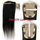 Silk Top European Virgin Hair Lace Closure Toupee Natural Looking