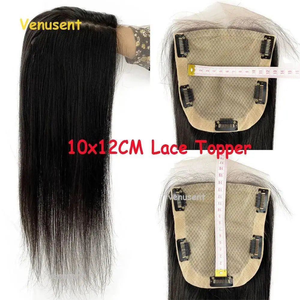 Silk Top European Virgin Hair Lace Closure Toupee Natural