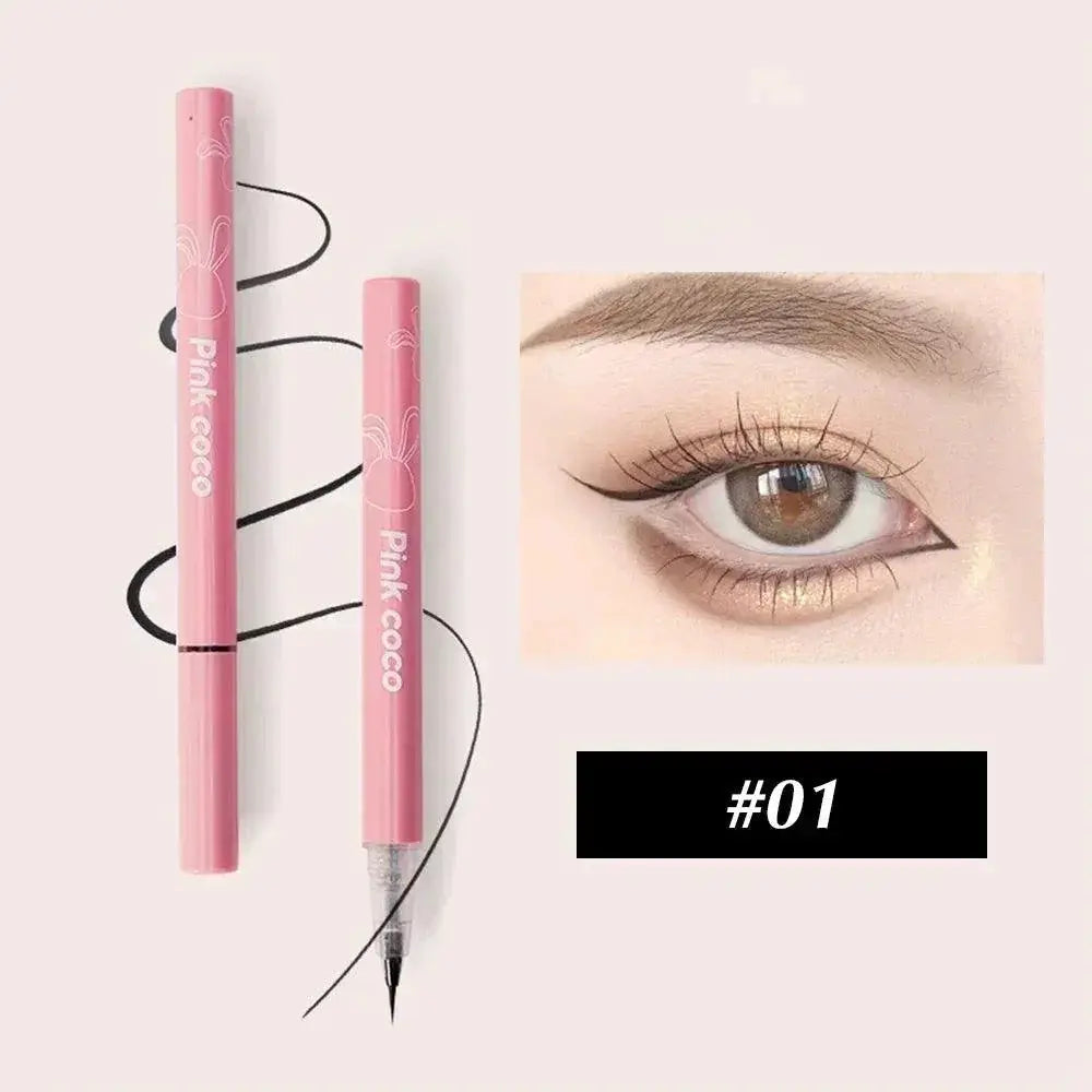 Silky Matte Waterproof Liquid Eyeliner Trio Black Brown Pink