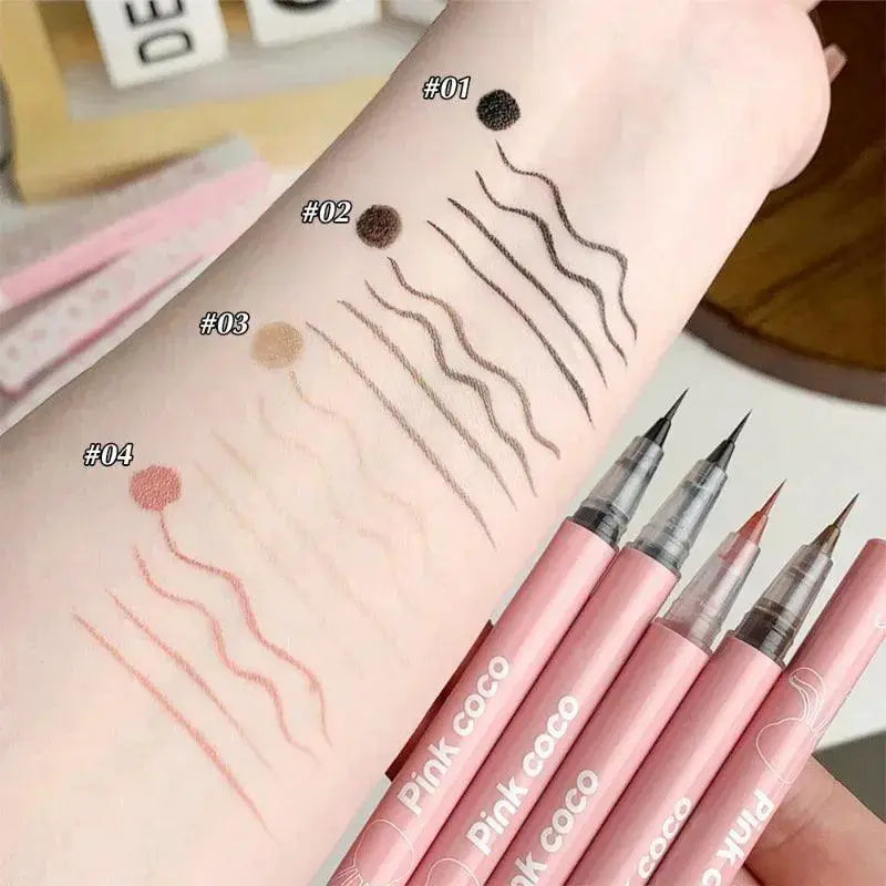 Silky Matte Waterproof Liquid Eyeliner Trio Black Brown Pink