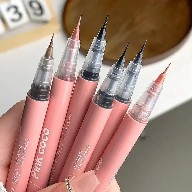 Silky Matte Waterproof Liquid Eyeliner Trio Black Brown Pink