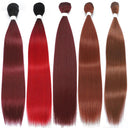 Silky Straight Hair Extensions Vibrant Shades Free Shipping