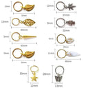 Silver Hair Rings Set For Braids Dreadlocks Extensions