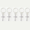 Silver Hair Rings Set for Braids Dreadlocks Extensions