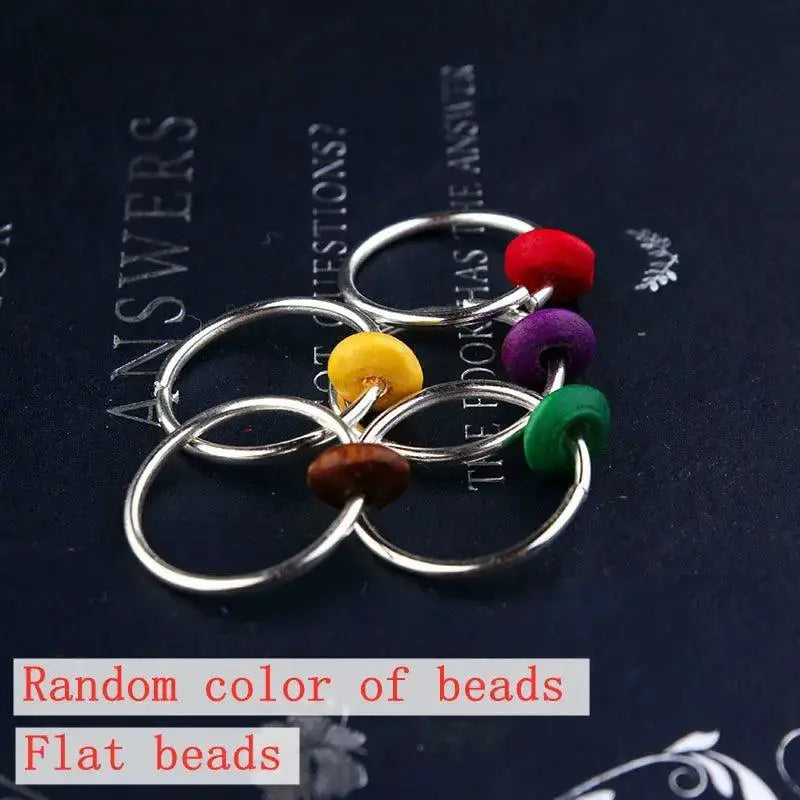Durable Silver Hair Rings for Braids — 5pcs   NO.14