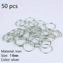 Silver Hair Rings Set for Braids Dreadlocks Extensions