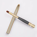 Silver Lips Makeup Brush Pen Stylish Portable Lip Tool