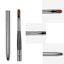 Silver Lips Makeup Brush Pen Stylish Portable Lip Tool