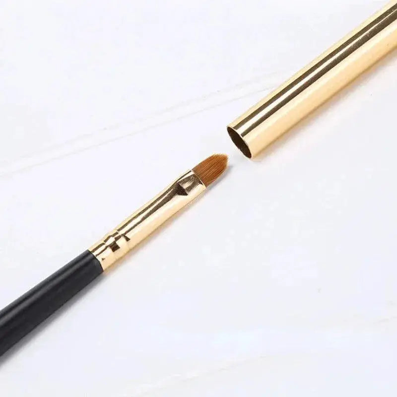 Silver Lips Makeup Brush Pen Portable Lip Tool For Lip Care