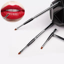 Silver Lips Makeup Brush Pen Stylish Portable Lip Tool