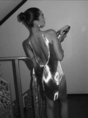 Silver Sparkle Off Shoulder Mini Dress Stylish Elegance