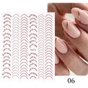 Silver Tribal 3D Nail Art Sticker Set Enhance Your Style