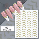 Silver Tribal 3D Nail Art Sticker Set Enhance Your Style