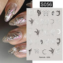 Silver Tribal 3D Nail Art Sticker Set Enhance Your Style