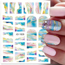 Silver Tribal 3D Nail Art Sticker Set Enhance Your Style