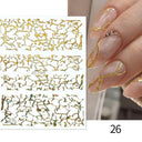 Silver Tribal 3D Nail Art Sticker Set Enhance Your Style