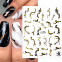 Silver Tribal 3D Nail Art Sticker Set Enhance Your Style