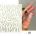 Silver Tribal 3D Nail Art Sticker Set Enhance Your Style