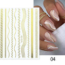 Silver Tribal 3D Nail Art Sticker Set Enhance Your Style