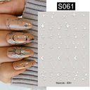 Silver Tribal 3D Nail Art Sticker Set Enhance Your Style