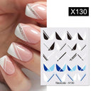 Silver Tribal 3D Nail Art Sticker Set Enhance Your Style