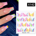 Silver Tribal 3D Nail Art Sticker Set Enhance Your Style