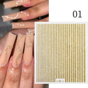 Silver Tribal 3D Nail Art Sticker Set Enhance Your Style