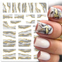 Silver Tribal 3D Nail Art Sticker Set Enhance Your Style