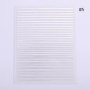 Silver Tribal 3D Nail Art Sticker Set Enhance Your Style