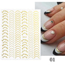 Silver Tribal 3D Nail Art Sticker Set Enhance Your Style