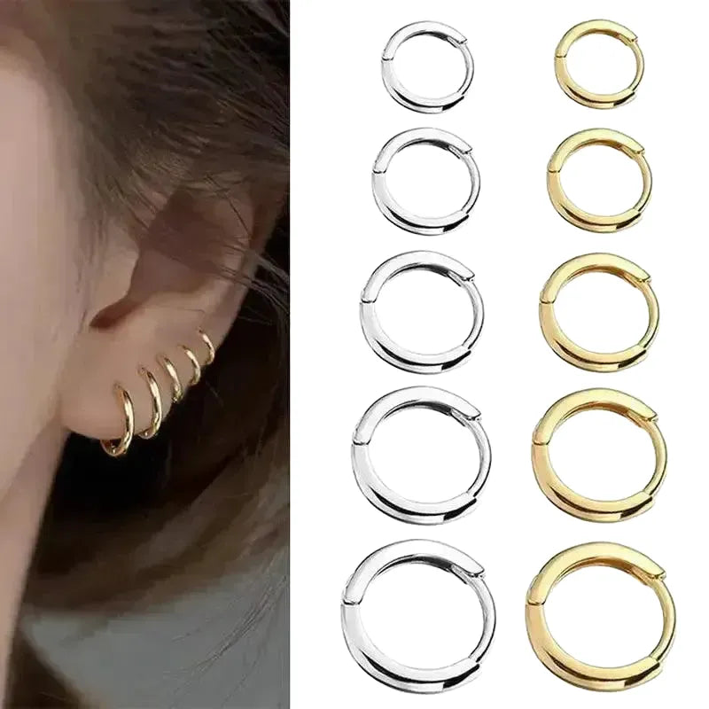 Geometric Hoop Earrings for Cartilage — product view 1