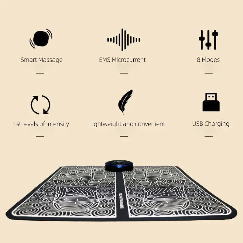 Siseca EMS Foot Massager Mat For Deep Relaxation Wellness