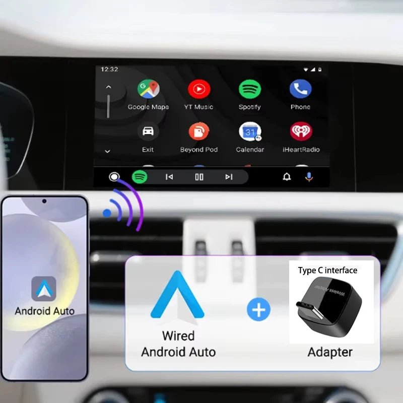 Skilldrive 2025 Ultra Mini Wireless CarPlay Adapter - Wireless CarPlay Upgrade AI