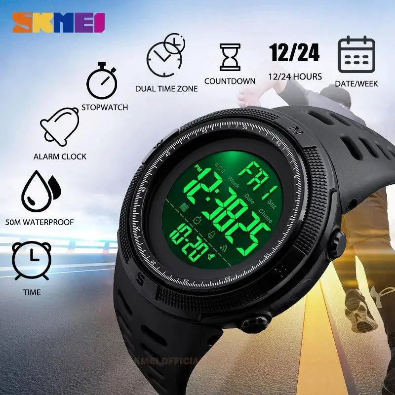 SKMEI Digital Waterproof Chronograph Sport Watch Men - OurLum.com