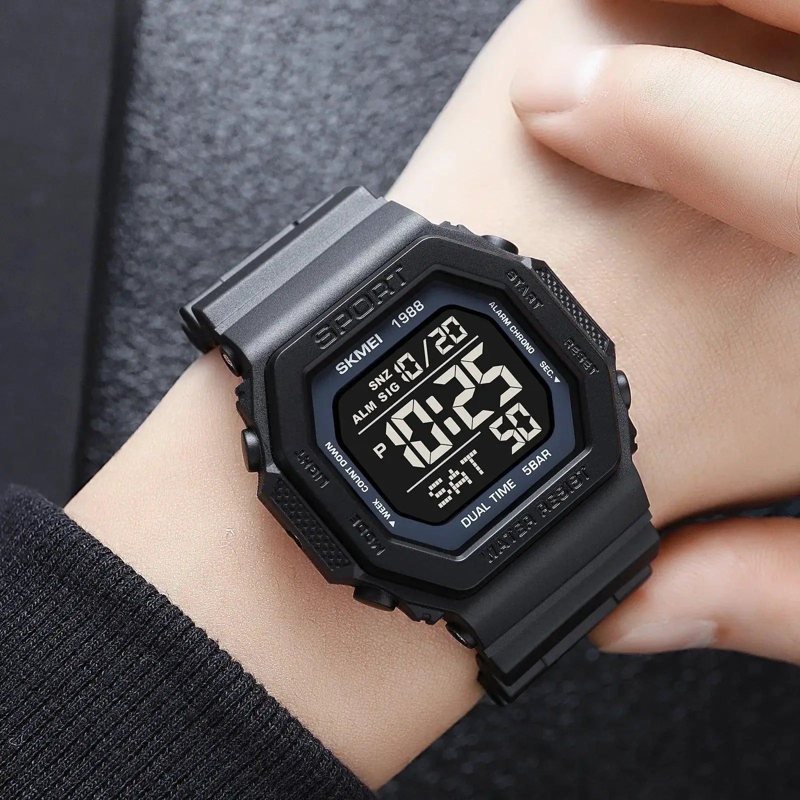 SKMEI Military Digital Sport Wristwatch Countdown Chrono
