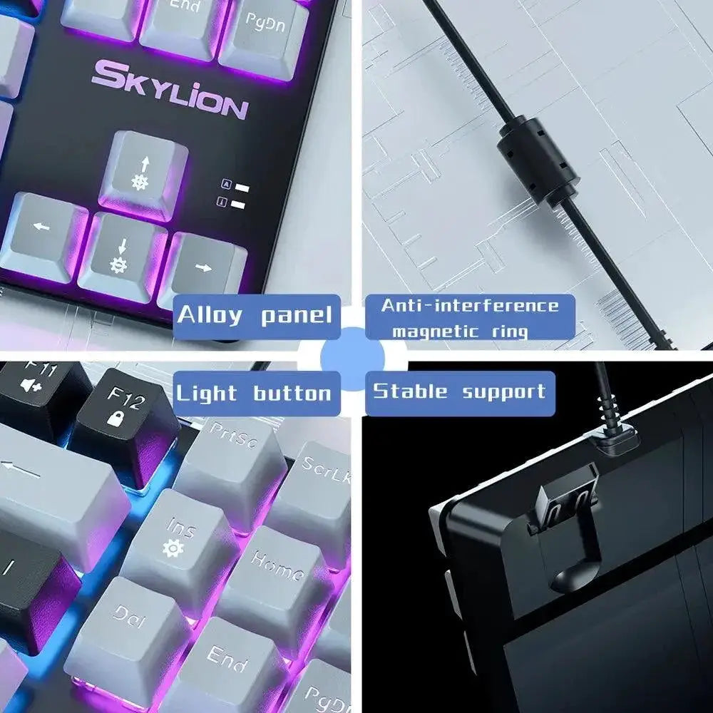 Skylion H87 Mechanical Keyboard Vibrant Backlight Gaming