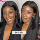 Sleek Straight Bob Lace Front Wig 100 Percent Remy Hair
