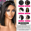 Sleek Straight Bob Lace Front Wig 100 Percent Remy Hair