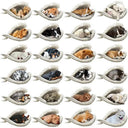 Durable Sleeping Angel Pet Keychain
