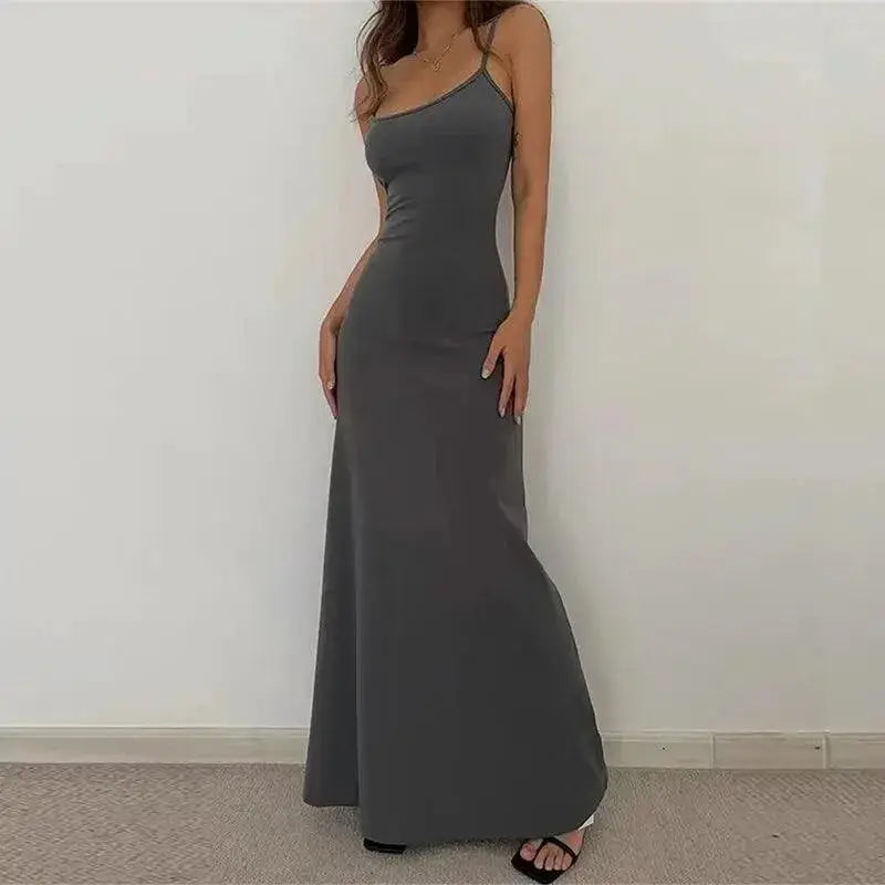 Slim Backless Bodycon Beach Dress Elegant Womens Party Wear