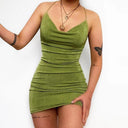 Slim V-Neck Dress: Stylish Summer Fashion Essential Wear