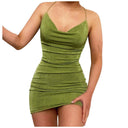 Slim V-Neck Dress: Stylish Summer Fashion Essential Wear